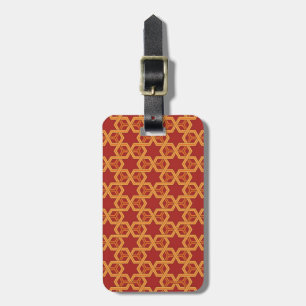 Stilfull geometrisk prydnad bagagebricka
