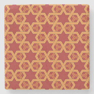 Stilfull geometrisk prydnad stenunderlägg