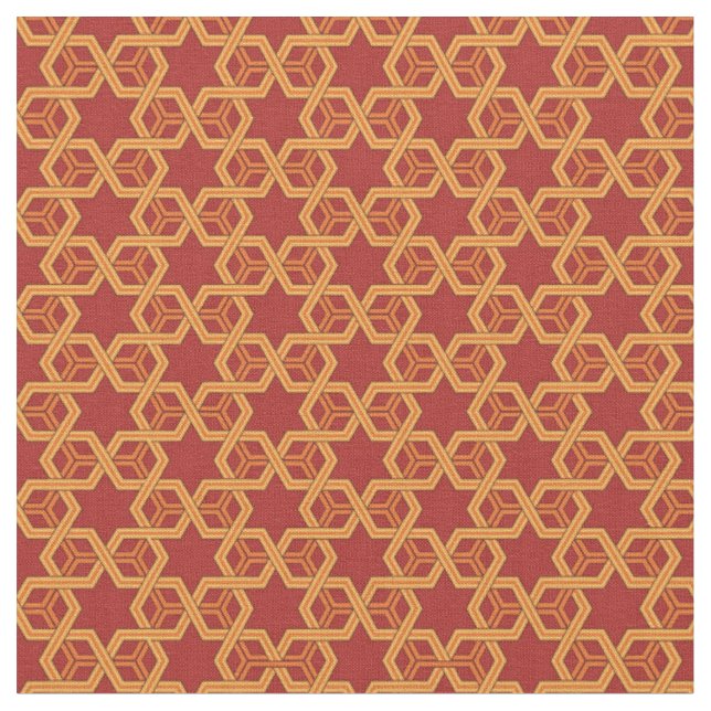 Stilfull geometrisk prydnad tyg (Närbild)