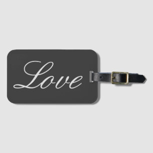 Stilfull grå bakgrund kärlek bröllop bagagebricka