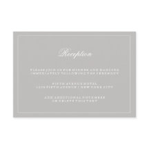 Stilfull Grå Bröllopsmottagning