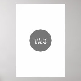 Stilfull grå och vit abstrakt geometrisk form poster