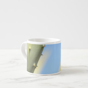 Stilfull grön aloe blå himmel espresso kaffemugg espressomugg
