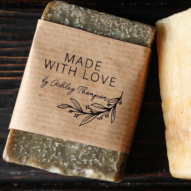 Stilfull Grönska Personlig Handgjord Av Stämpel (Stylish Greenery Personalized Handmade By Rubber Stamp)