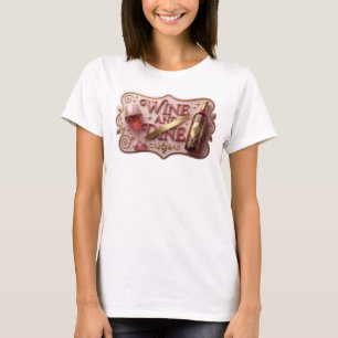 Stilfull guldfärg KONSUMERA VIN OCH ÄTA Wearable A T Shirt