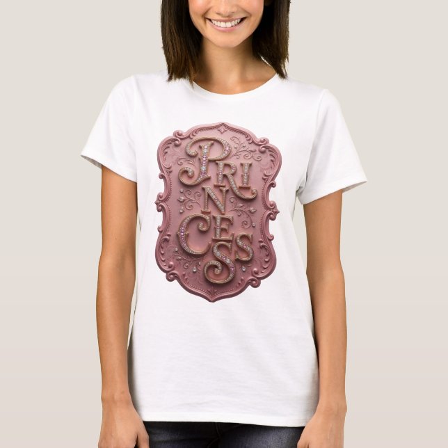 Stilfull guldflickdesign t shirt (Framsida)