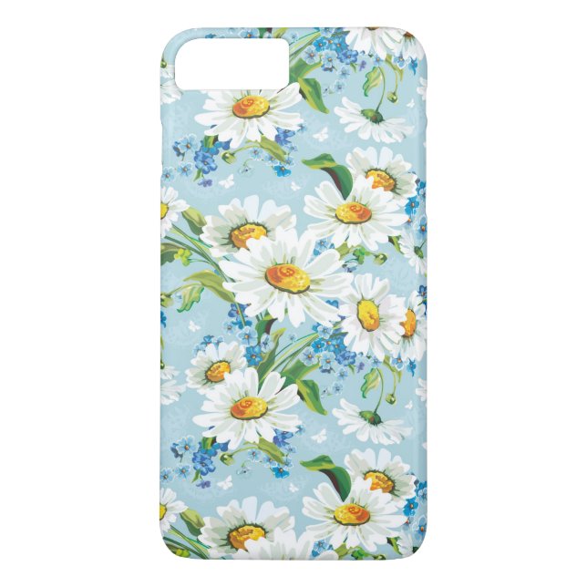 Stilfull härlig ljus blommönster 2 Case-Mate iPhone skal (Baksida)