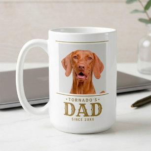 Stilfull hundpappa sedan år Anpassad husdjursfoto Kaffemugg