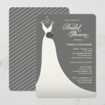 Stilfull inbjudan för elegant bröllopkappamöhippa