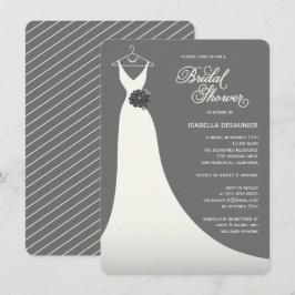 Stilfull inbjudan för elegant bröllopkappamöhippa