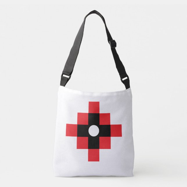Stilfull Inka-kors Geometrisk Design Axelväska (Framsida)