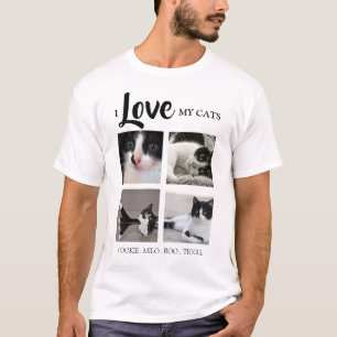 Stilfull   Jag älskar min   Katt   Foto T Shirt