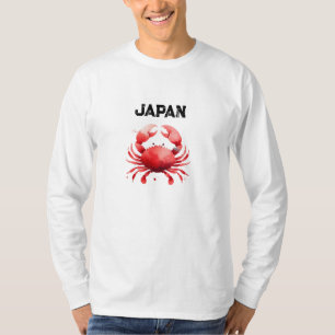 Stilfull japansk inspirerad krabbfiskare t shirt