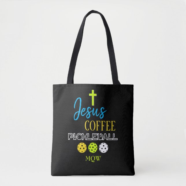 Stilfull JESUS Kaffe Pickleball Tygkasse (Framsida)