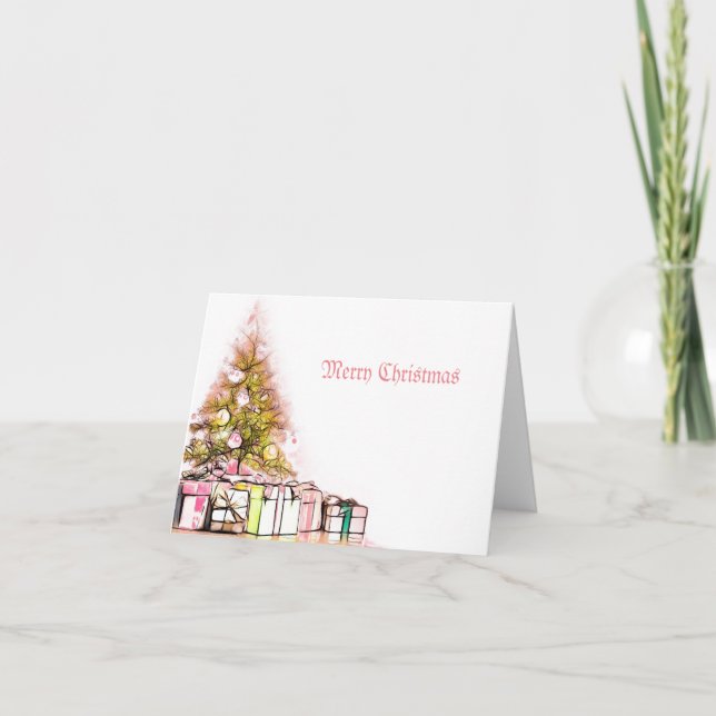 Stilfull julkort kort (Framsida)