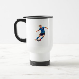Stilfull kaffekopp för fotbollsentusiaster