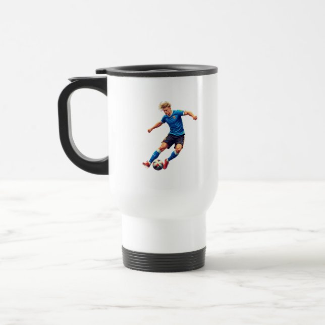 Stilfull kaffekopp för fotbollsentusiaster (Vänster)