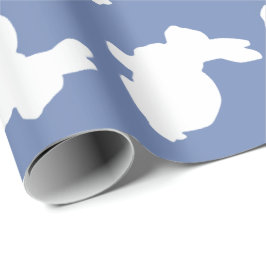 Stilfull kanin som slår in papper presentpapper