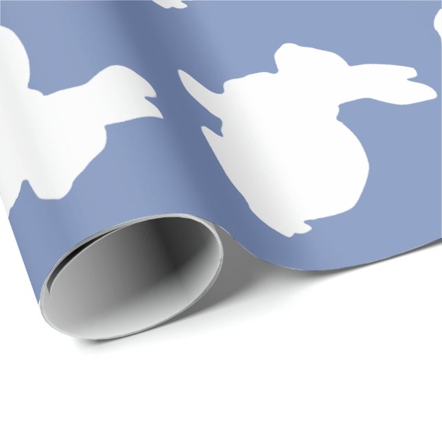 Stilfull kanin som slår in papper presentpapper (Rullad Hörn)