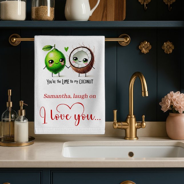 Stilfull kärlekspresent Rolig mat Köksduk Kökshandduk (Stylish Love Gift Funny Food Kitchen Towel)