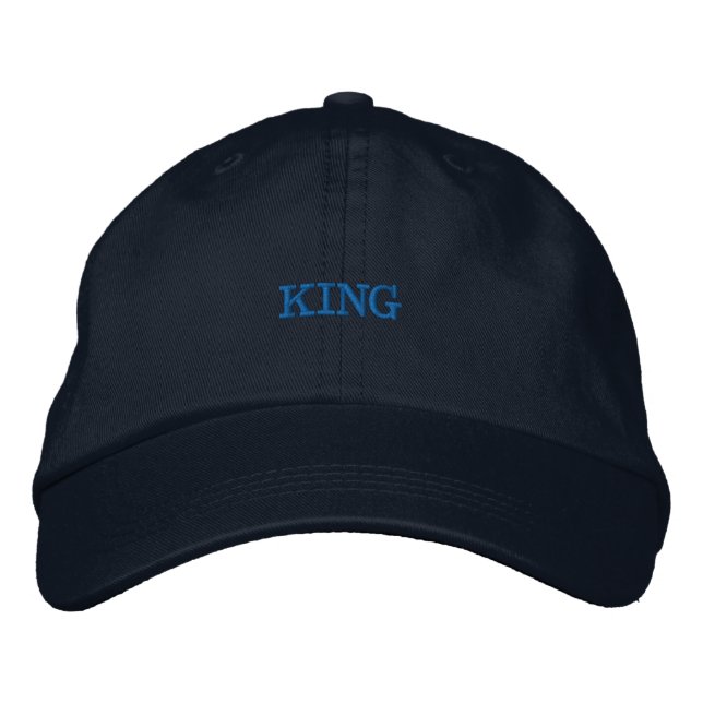 Stilfull KING Herr Maritime Prestige Justerbar Nav Broderad Keps (Framsida)