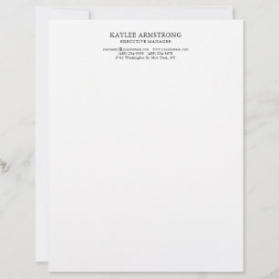 Stilfull Klassisk Enkel Minimalistisk Professionel Brevhuvud