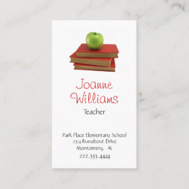 Stilfull lärarevisitkort tidsbeställning kort