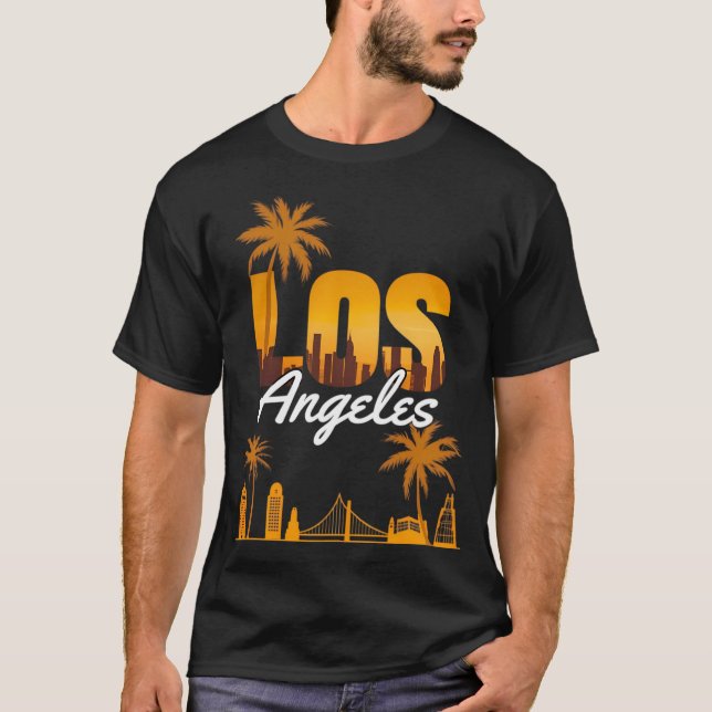 Stilfull Los Angeles-palm T Shirt (Framsida)