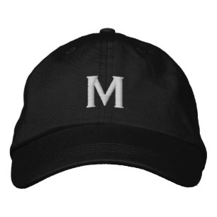 Stilfull M-monogramhatt Enkelhet Personlig touch Broderad Keps