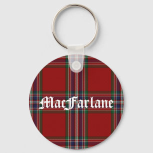 Stilfull MacFarlane Tartanpläd Nyckelring