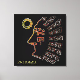 Stilfull Machu_Picchu-ritning Canvastryck