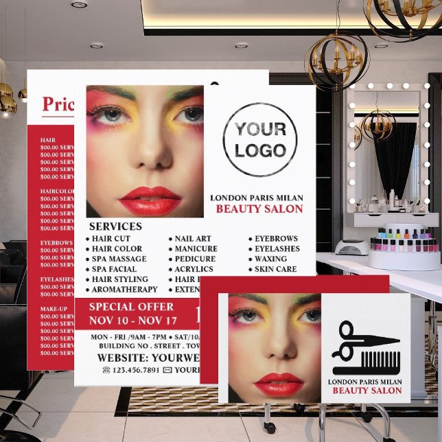 Stilfull Makeup Design, Skönhetsspecialist, Skönhe Reklamblad (Skapare uppladdad)