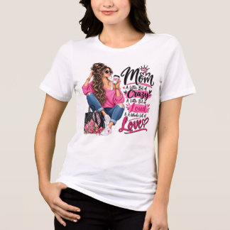 Stilfull mamma lite galen hel kärlek T t-shirt