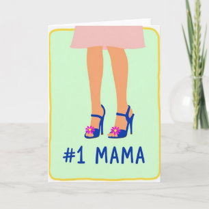 Stilfull mamma nummer ett-kort kort