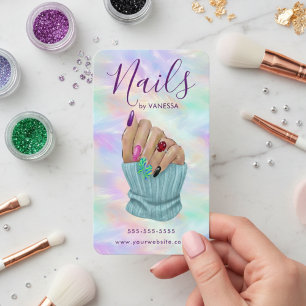 Stilfull Manikyr Artist Nagelstudio Chic Opal Visitkort