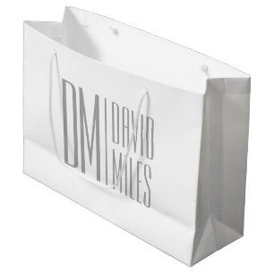 Stilfull minimal & modern grå initialer & namnlogo