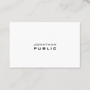 Stilfull minimalistisk modern professionell mall visitkort