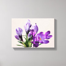 Stilfull moderm boho lila krokus blommor glam 