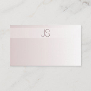 Stilfull Modern Monogram Elegant Trendig Mall Visitkort