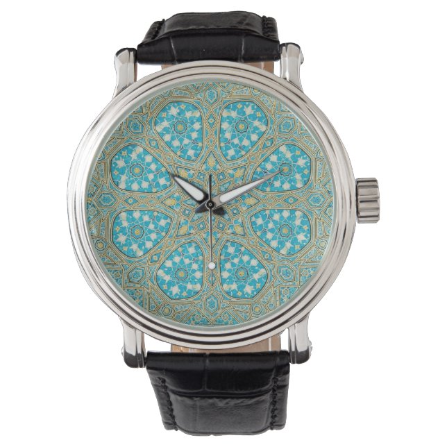 stilfull mosaikkupol  armbandsur (Framsida)
