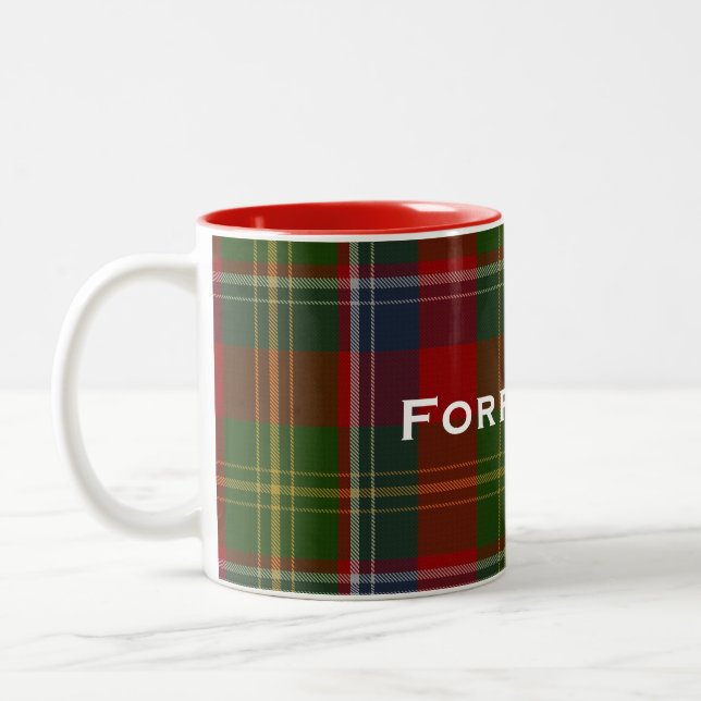 Stilfull mugg för pläd för klanForrester Tartan (Vänster)