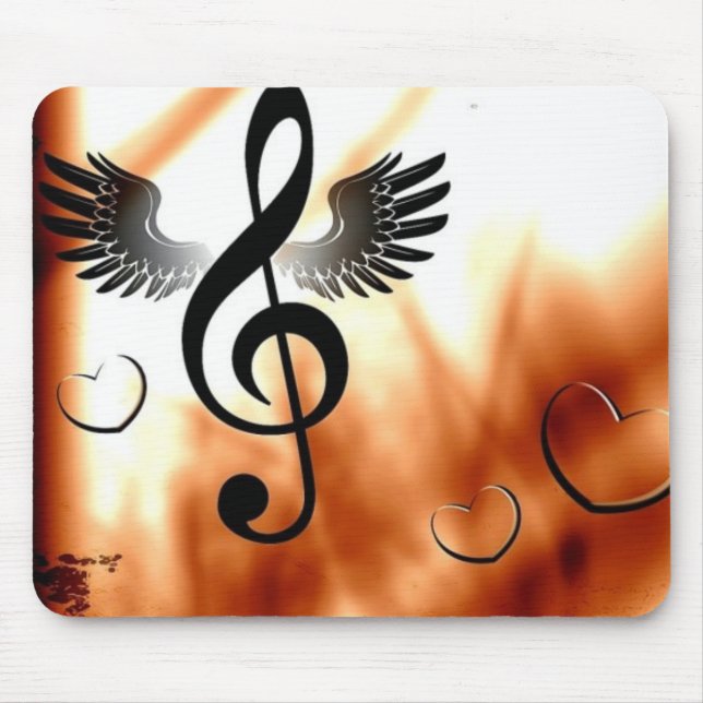 Stilfull musikdesign Mousepad Musmatta (Framsidan)