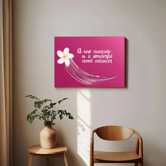 Stilfull nagelflorsdesign poster (Skapare uppladdad)