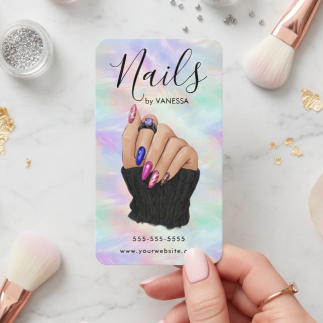 Stilfull Nagelstudio Chic Manikyr Artist Opal Visitkort (Skapare uppladdad)