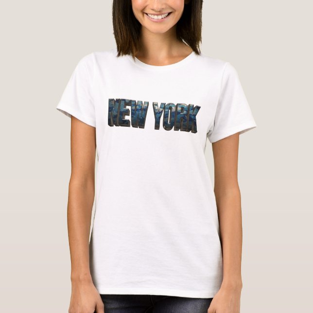 Stilfull Navy NEW YORK Statement T-shirt (Framsida)