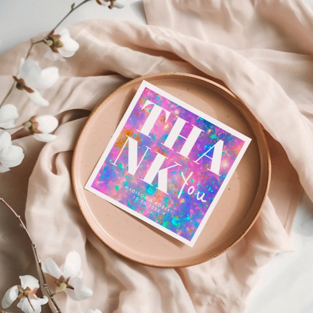 Stilfull Opalsten Kraftig Tack Bröllop Pappersservett (Skapare uppladdad)