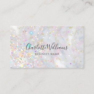 Stilfull pastellgrå marmorerad elegant glitter visitkort