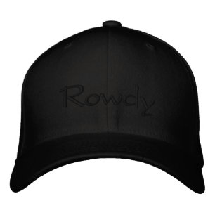 Stilfull Personlig Text Rowdy Broderad Keps