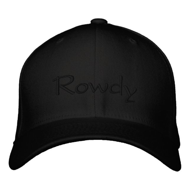 Stilfull Personlig Text Rowdy Broderad Keps (Framsida)