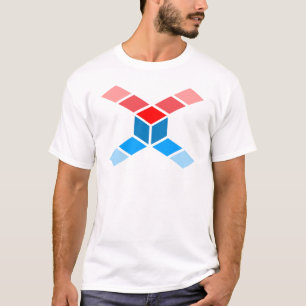 Stilfull polygonbokstav X monogram T Shirt